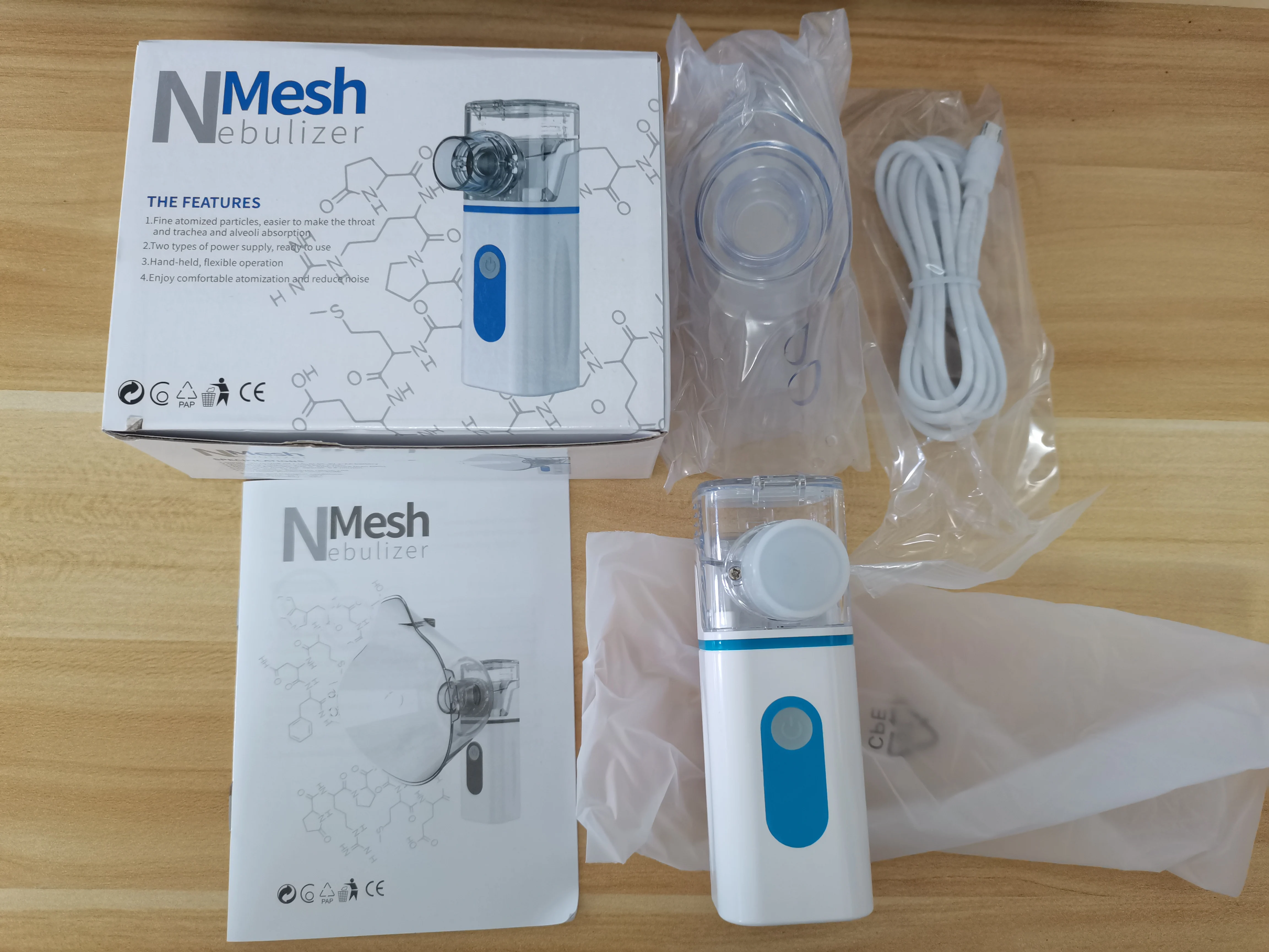 handheld portable mute mini usb portable inhaler mesh nebulizer