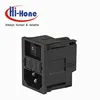Switzerland Ultra-compact Design Power Entry Modules Electrical Connector KM with Fuseholder 2-pole