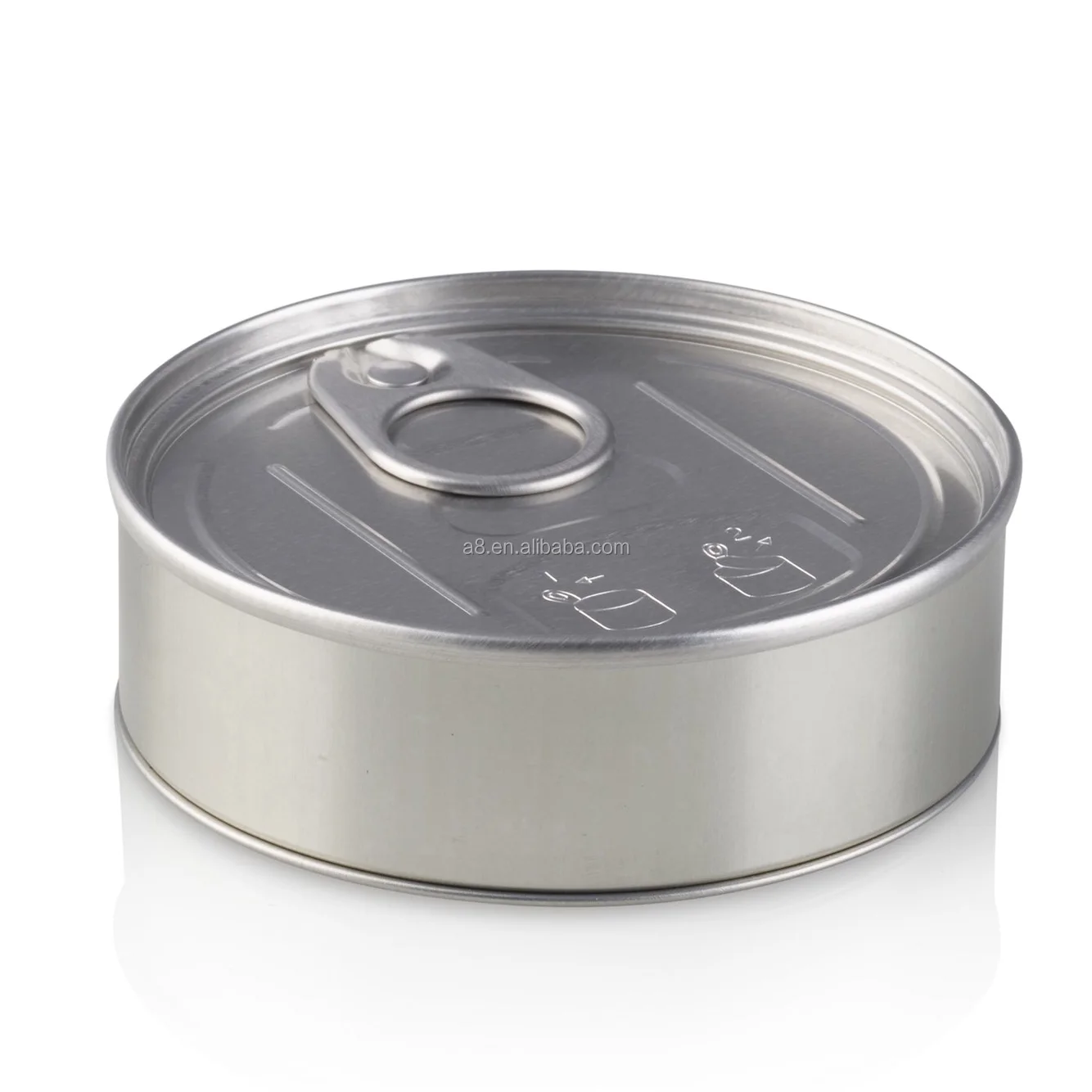 Empty Machine Sealed Tuna Tin Cans 100ml 3.5g Can With Black Lids - Buy ...