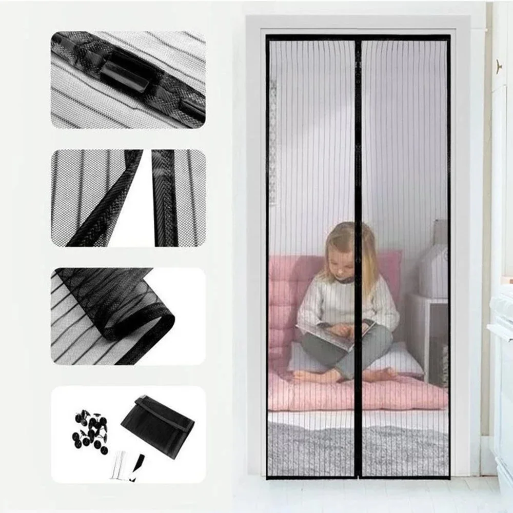 Mesh Curtain Magnetic Fly Screen Door Mesh Screen Door Magnetic Curtain