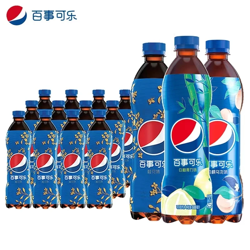 Pepsi Cola Osmanthus Flavor Oolong White Peach 500ml Soda Aerated