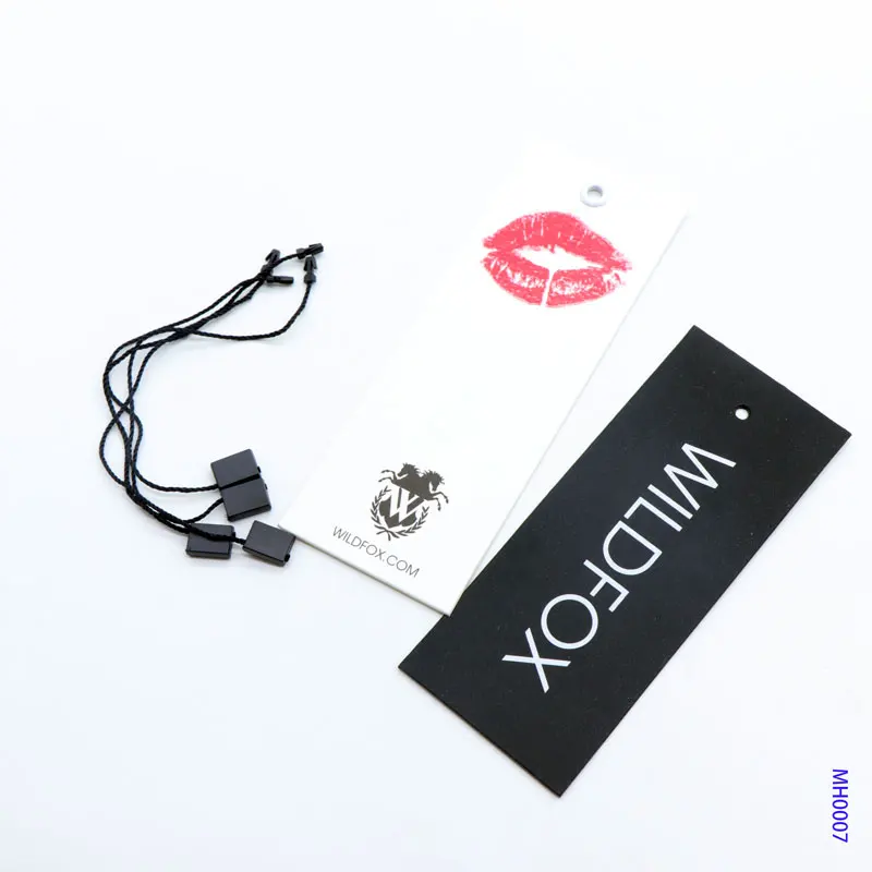 
String Hang Tag Label Custom logo Garment Tag Rope with Thick Paper Tag 