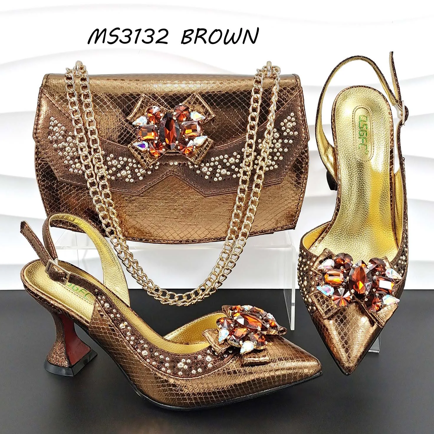 Matching shoe and bag set manufacturers store