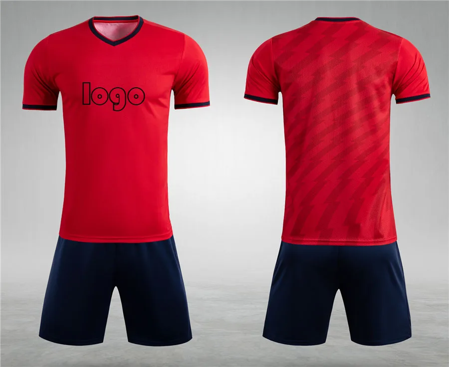 Wholesale Latest Design 100% Polyester Soccer Jersey Wear Sets Soccer Kits Men Sublimation Color