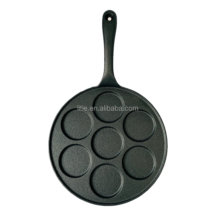 Nonstick Cast Iron Pancake Pan 9 Holes Mini Pancake Mini Omelettes