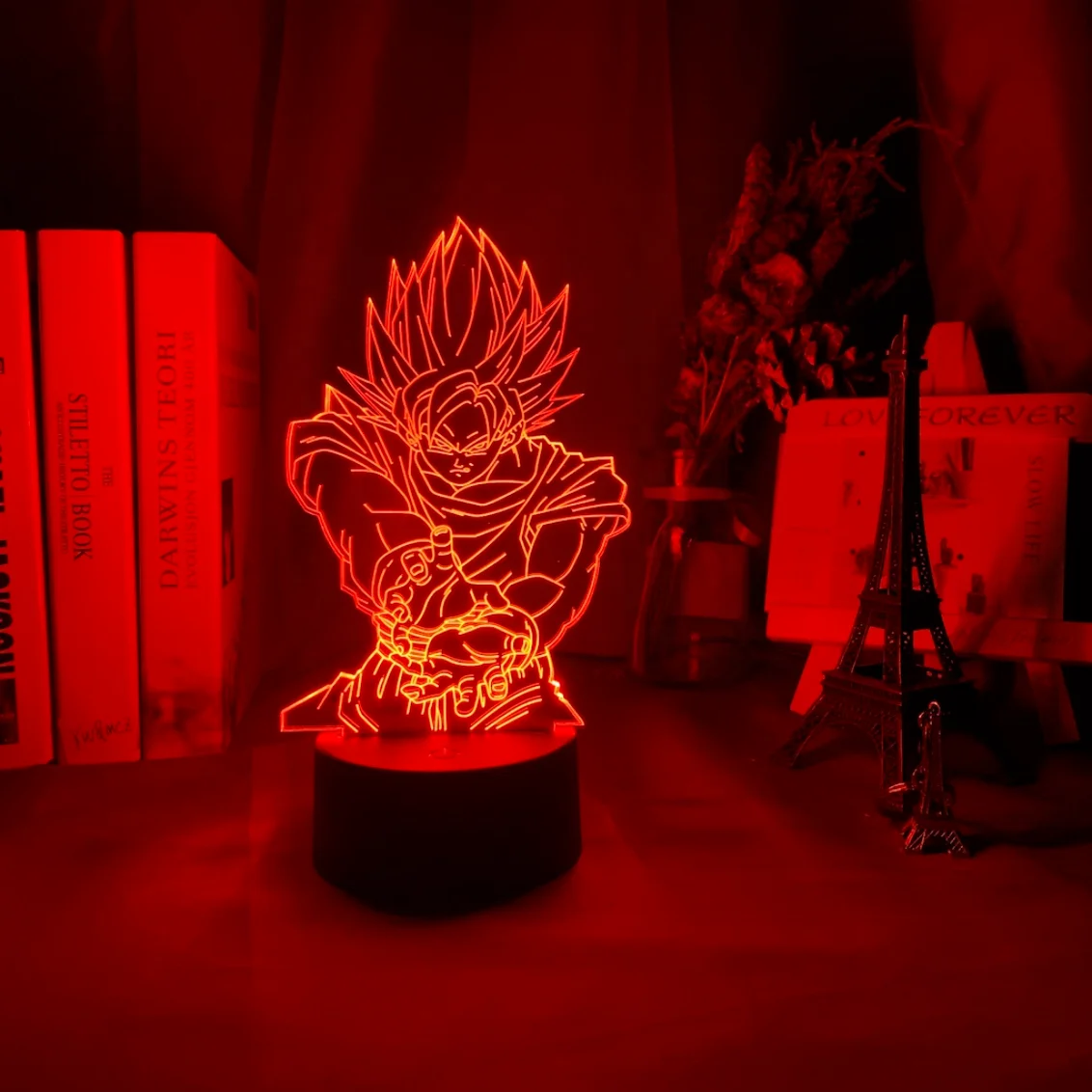 Naruto Anime Figure 3d Optical Illusion Night Light Hatake Kakashi 