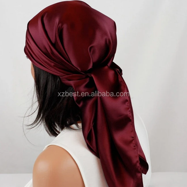 100 pure silk head scarves