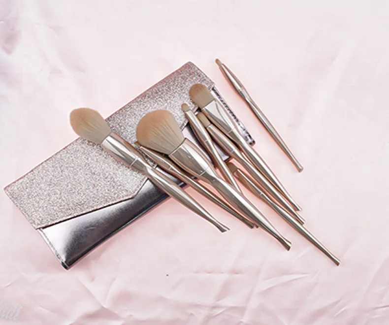 8 Pcs Pink Kaci Jay Makeup Brushes Ballet Design Hot Selling High Quality Synthetic Hair With Bag Custom Label With Bag Box Buy Makeup Brushes Packaging Luxury Makeup Brush Set Na Yi