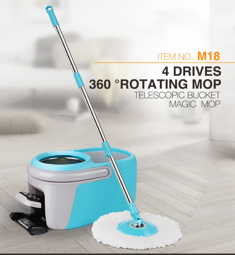 2020 Innovative Cleaning Mop Factory Price Walkable Spin Mop 360 With Pedal