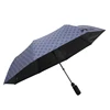 One hand operation auto open close European grid 3 fold umbrella