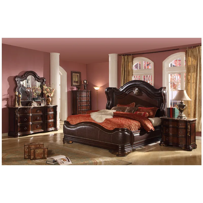 Antique Furniture Comfortable Wooden Bed For Bedroom Furniture Wa191 ...