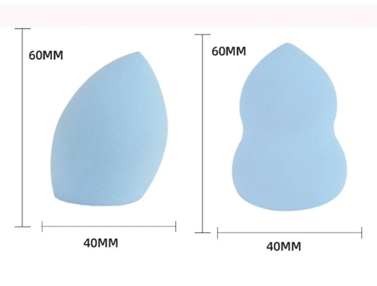 Wholesales 2020 10 Color Drop-shaped Pink Vegan Makeup Mini Soft Private Label Custom Logo Egg Sponge Blendered with Box