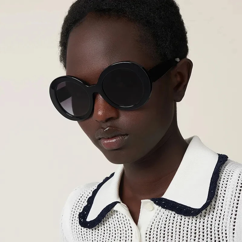 Big round frame sunglasses online