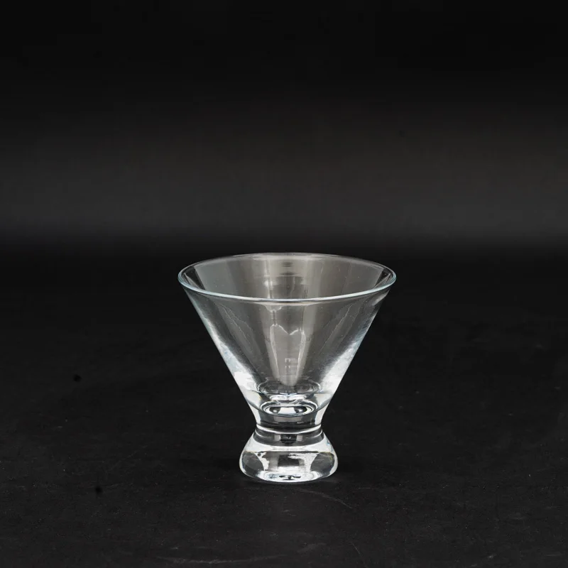 Clear Stemless Margarita Glass Cup Custom Bar Glass Short Stemed Bar ...