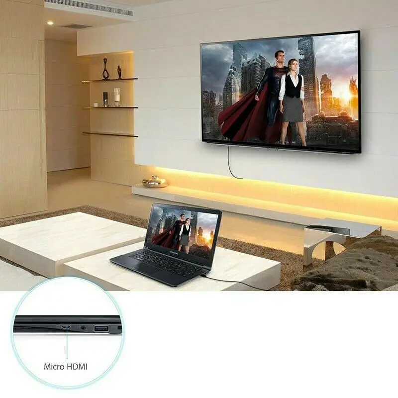 Micro HDMI Male D to HDMI male A Jack Adapter Cable Convertor Nice 1080P HDMI Cable - ANKUX.COM