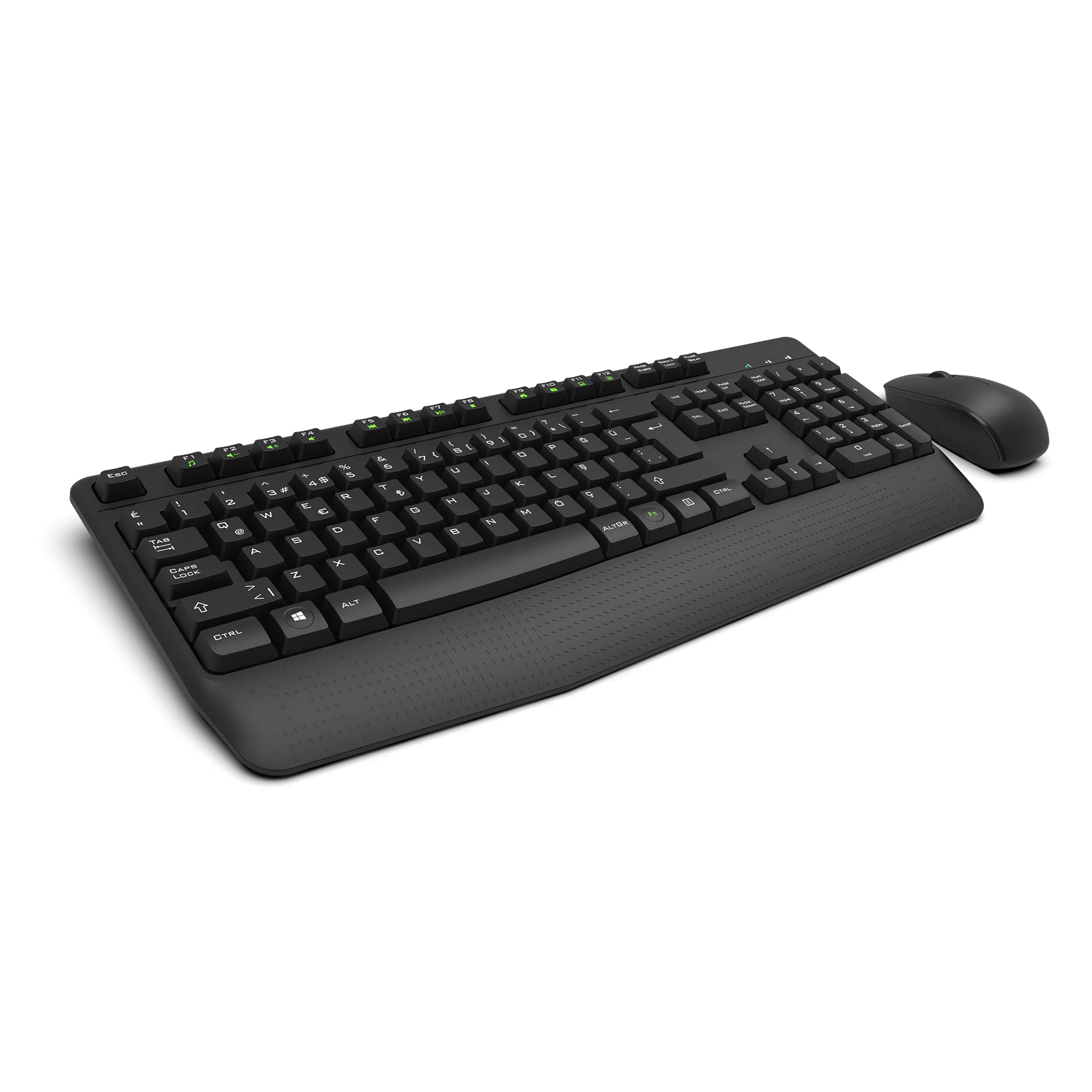 Wireless Combo Bx3335 Fullsized Keyboard With Palm Rest And Right