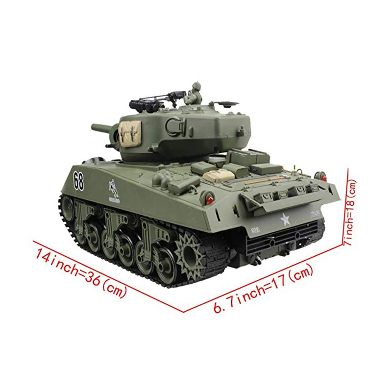 M4a3 38981upg Full Metal Rc Tank Bb Heng Long Rc Tank 116 Tanks Metal