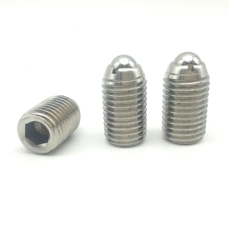 Factory Direct Supply High Quality ZBSJF Heavy Load Slotted Head Stainless Steel Ball Plunger Inner Hexagon Fastener Factory Low MOQ supplier