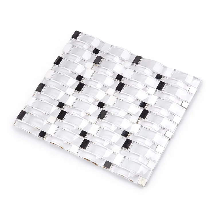 Moonight Elegant Design Hot Sale Ultra White Arched Mosaic Tile Wall for Bathroom