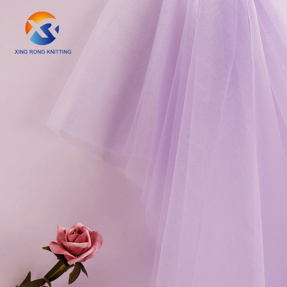 Soft Tulle Fabric Tutu Warp Knitted Wedding Of American Nylon Tulle ...