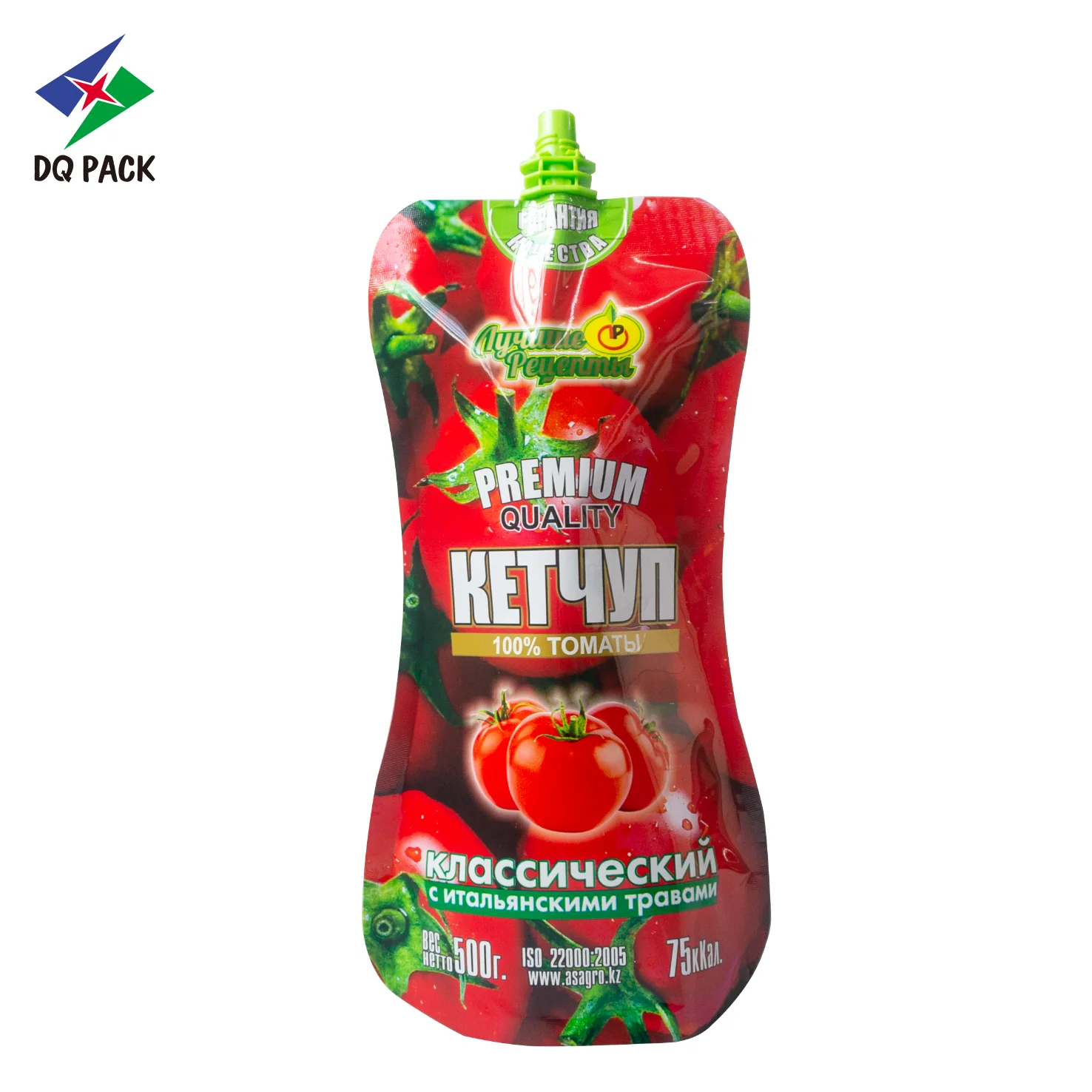 Sauce packaging food grade plastic drink packaging bag spout pouch for ketchup packaging