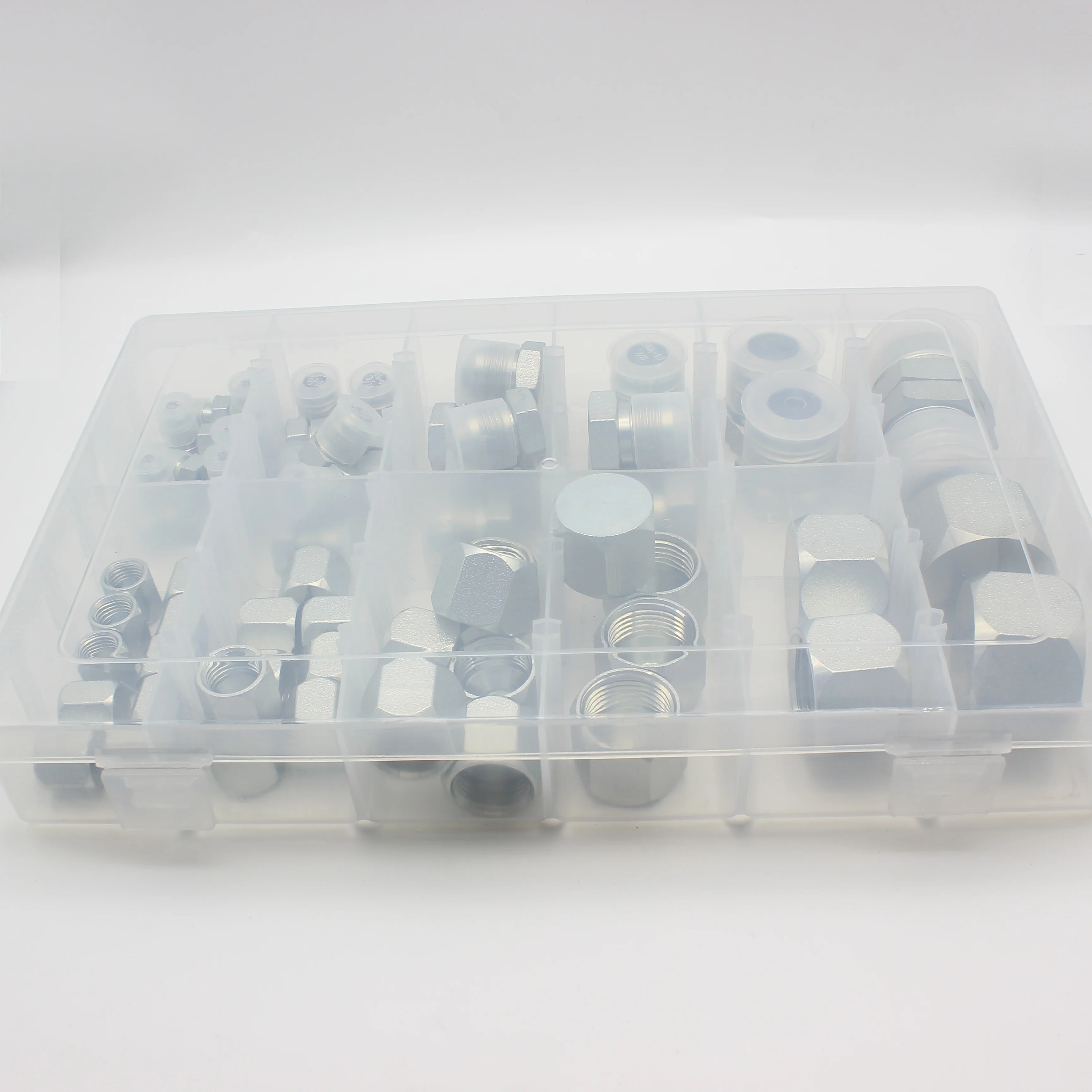 thumbnail image 2 of 84-Piece JIC Hydraulic Fittings Lot – Plugs And Caps Bundle By SHORENUTZ 2 of 6