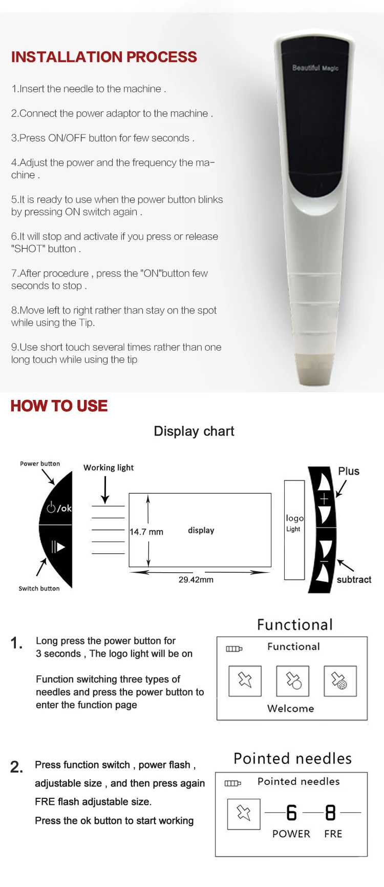 Mole point beauty pen инструкция на русском