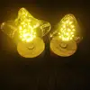 2019 new style warm white LED, multicolor hear star light, glass case and wooden set light for home or party decoration