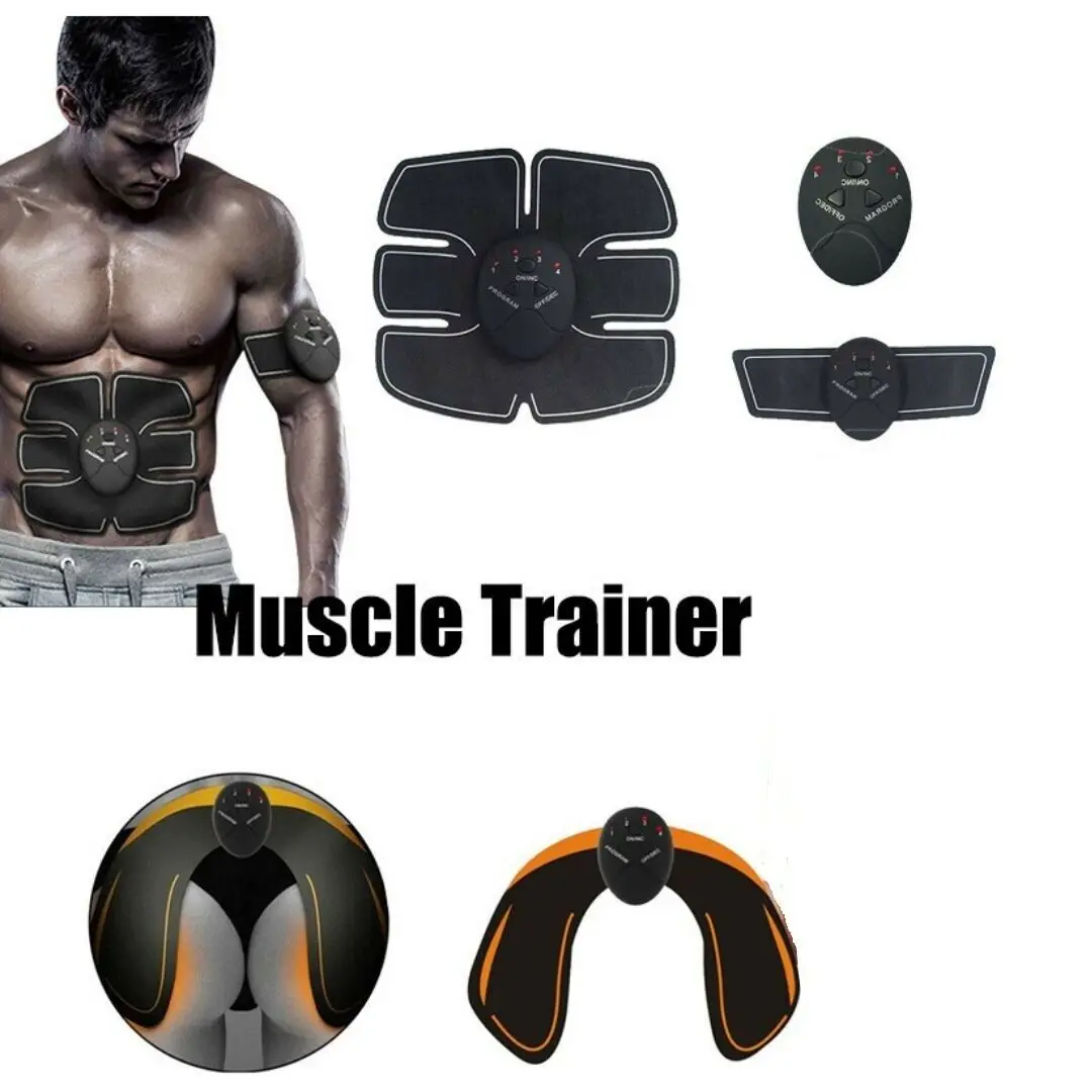 Ultimate EMS AB & Arms Muscle Simulator ABS Training Home Abdominal Trainer Set 