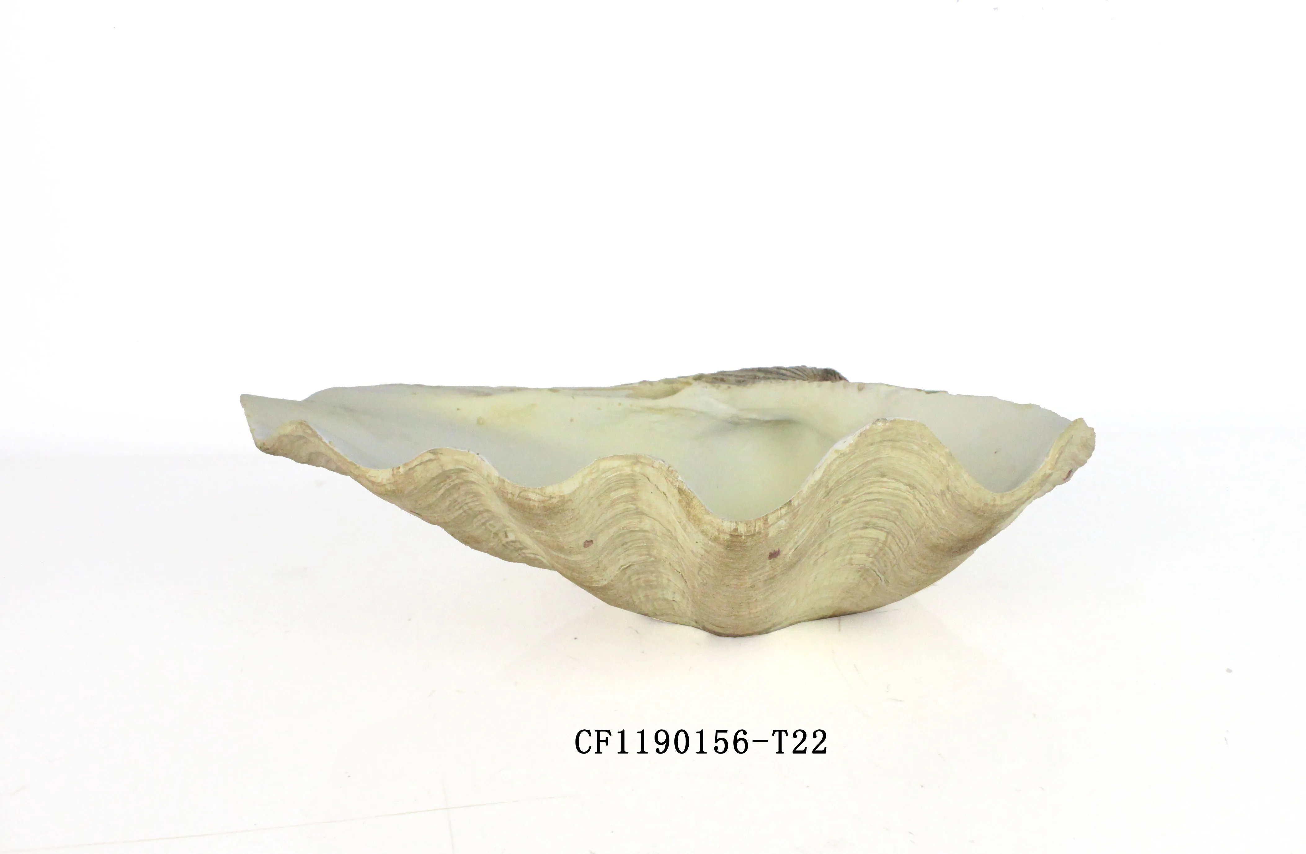 Wholesales Artificial Resin Garden Giant Clam Shells Statue Sea Shell For Garden Decor details