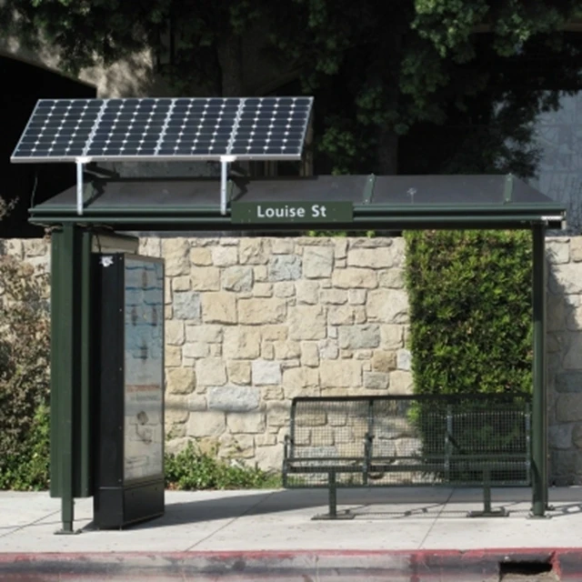 product-YEROO-Customized Stainless Steel Solar Bus Stop Shelter For Sale-img