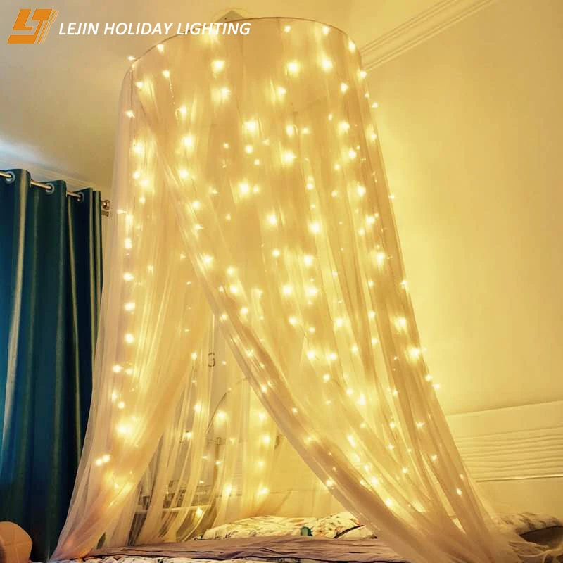 LED Wedding Fairy Curtain String Light LED Icicle Light String Christmas Outdoor
