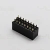 12 pin angle three rows Y end 90 degree 2.54mm short pin female header
