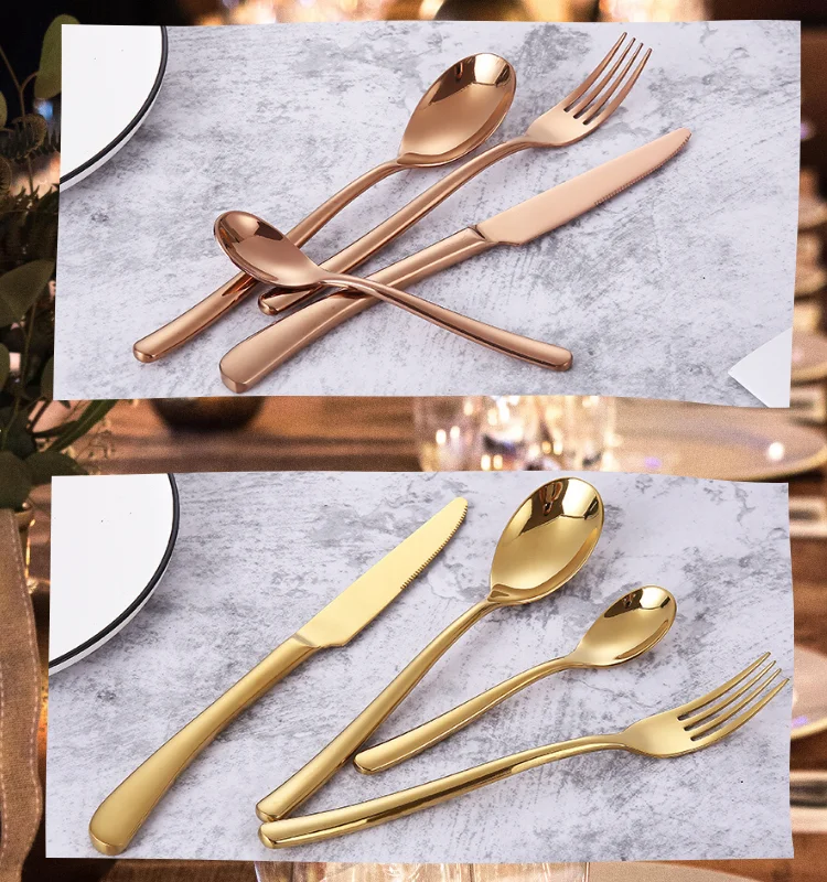 Wholesale 18 8 Restaurant Cutlery Sets High Mirror Stainless Steel