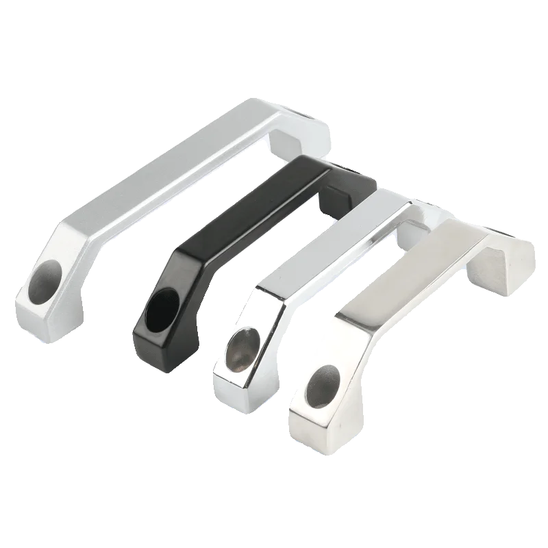 LS520 Aluminum Alloy 6000 Series Square Handle 100mm Cutting Service for Cabinet Drawer Knob factory