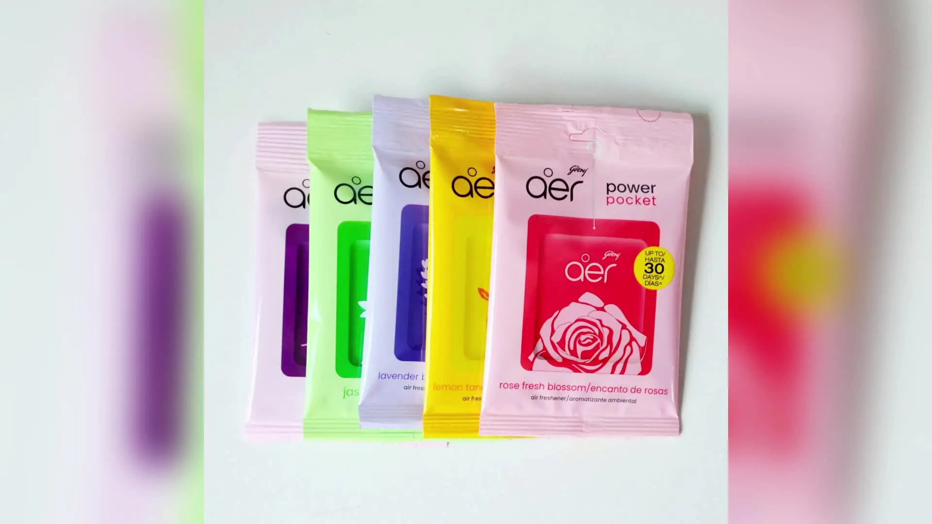 Godrej Aer Pocket Bathroom Air Freshener Gel – Hanging Toilet Odor Neutralizer, 10g Sachet