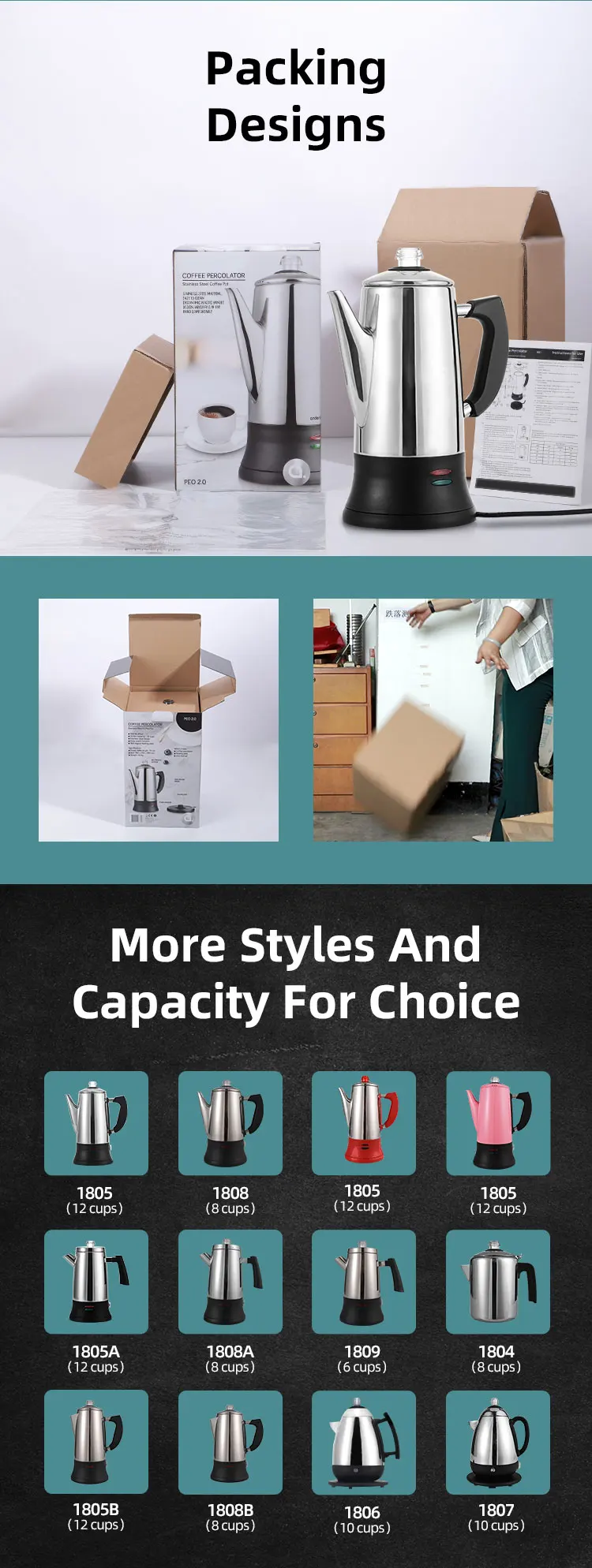 professional stainless steel induction outdoor stove top travel manual hand held cooks espresso coffee maker on sale