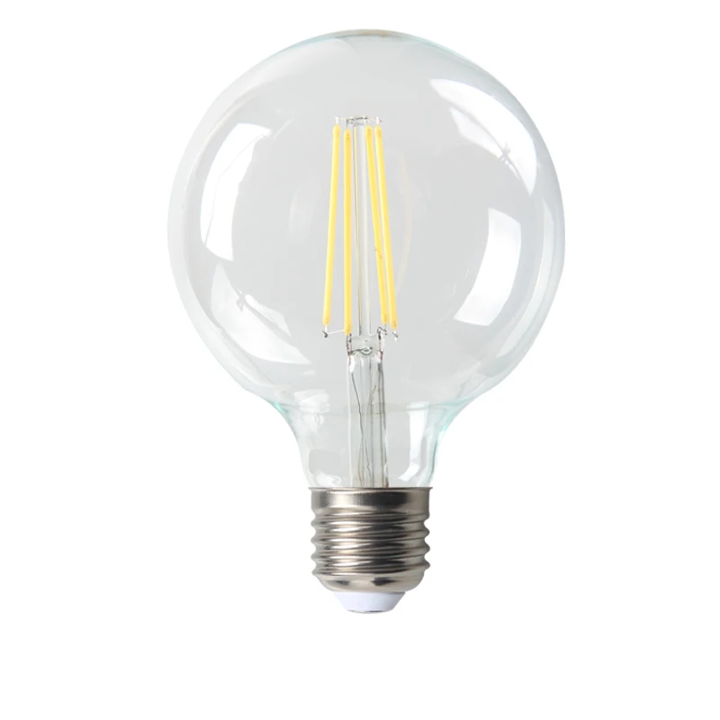 G45 G80 G95 G125 rgb led filament bulb e26 e27 110v 120v 2w 4w 6w 8w high lumen g125 led filament bulb