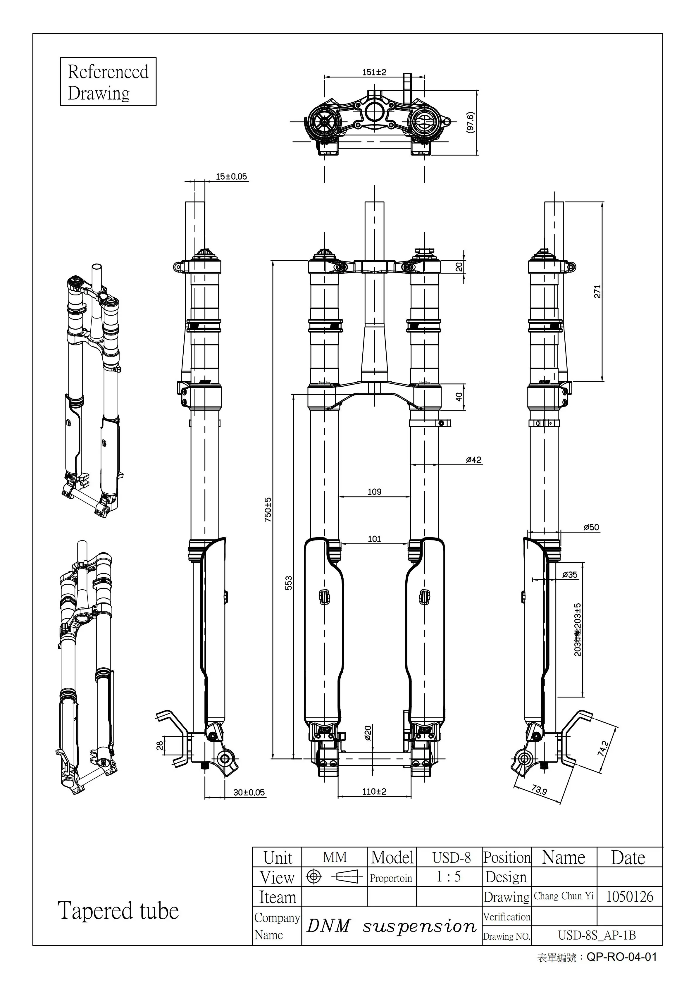 Dirt Bike Front Forks 26 Inch Fat Bicycle Double Crown Fork Dh