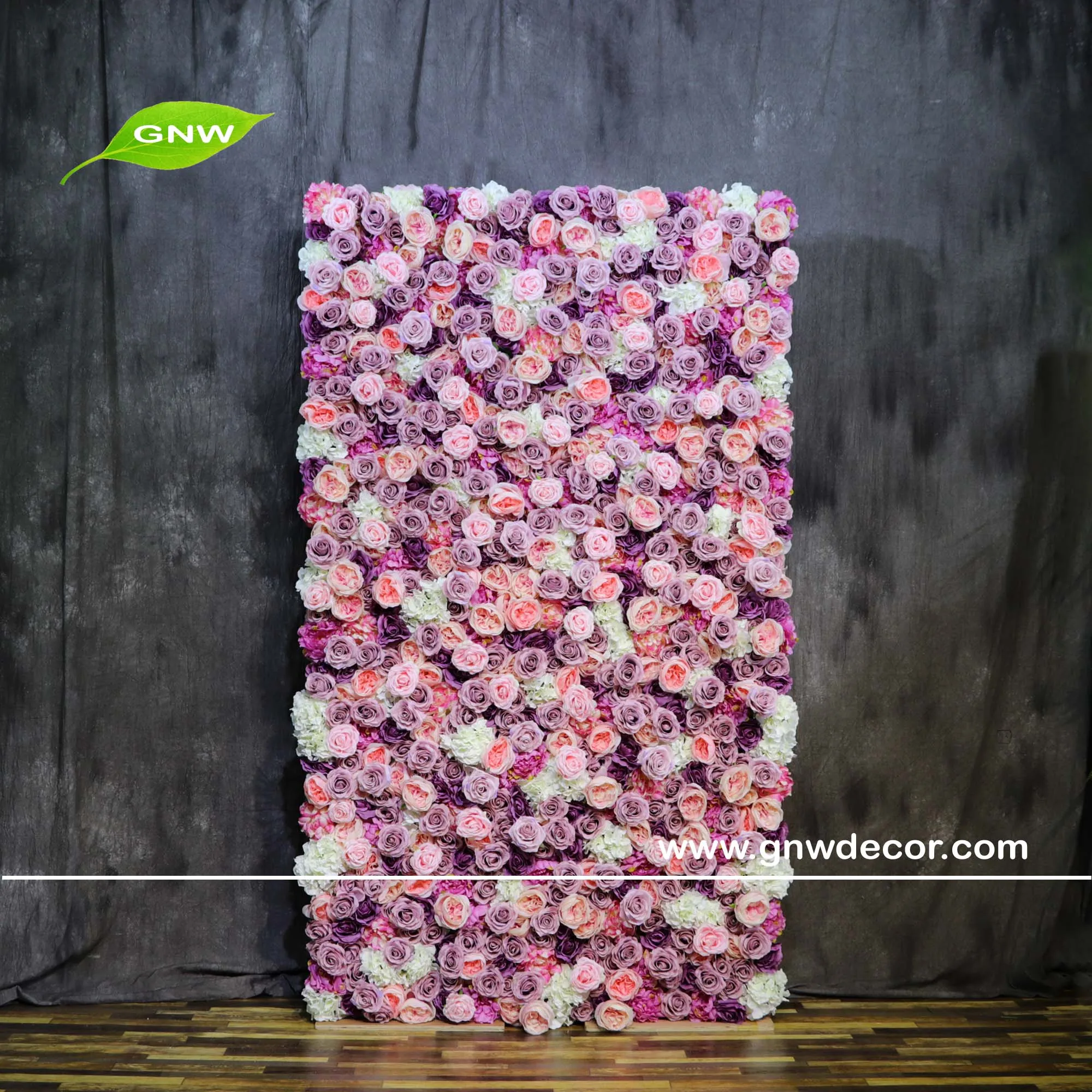 事件和派对装饰的深色玫瑰花墙