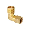 Compression male pipe adapter elbow 5/8" NPT(M) x 1/2" OD brass