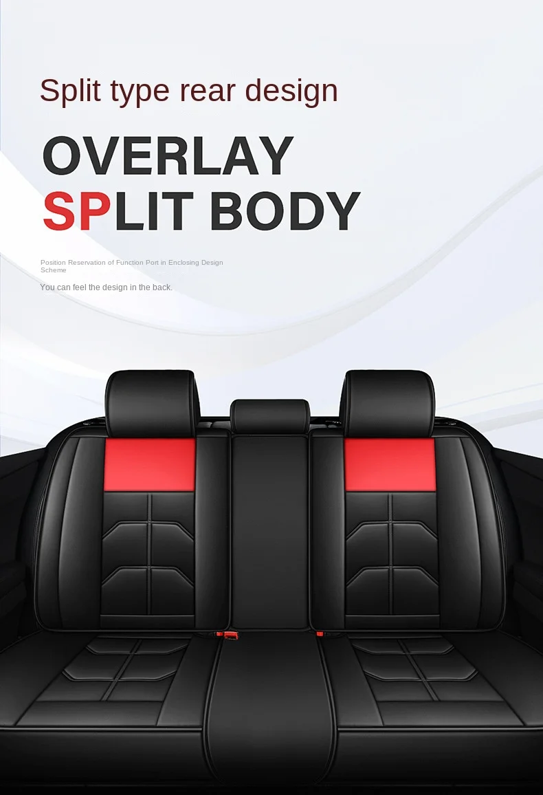 Four Seasons Fully Surrounded Car Seat Cushion Front Generation Leather Polyester for Car Seat Supplies manufacture
