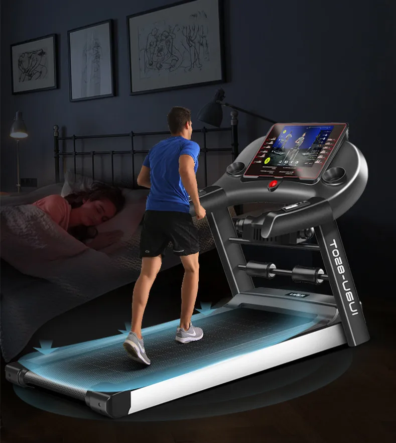 Gym Home Fitness Exercise Mechanical Electric Treadmill Commercial Home Running Machine Treadmill  With Screen manufacture