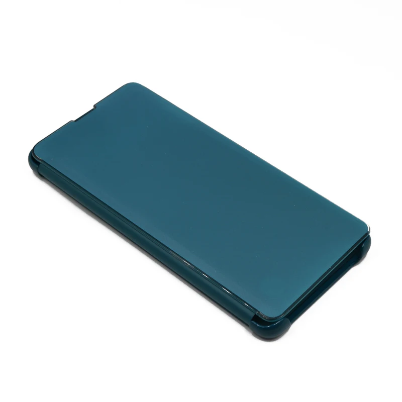Clear view mirror leather flip mobile phone cover case for iphone 11 for samsung s10 s9