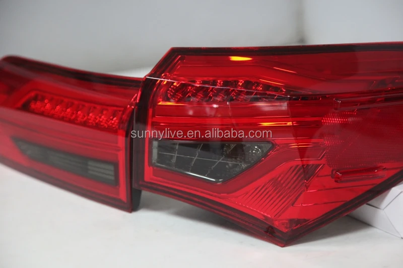 LED rear light For TOYOTA Corolla LED Altis 2014-2015 Year  Rear Lamps red color YZV2