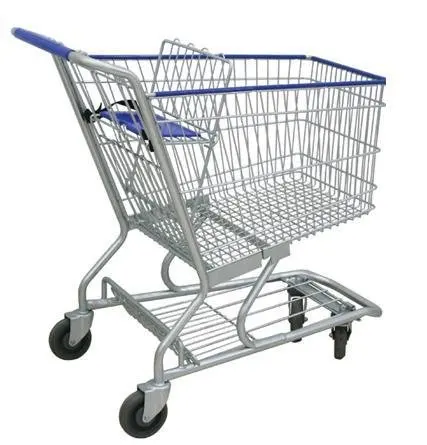 hot sale metal supermarket shopping cart trolley