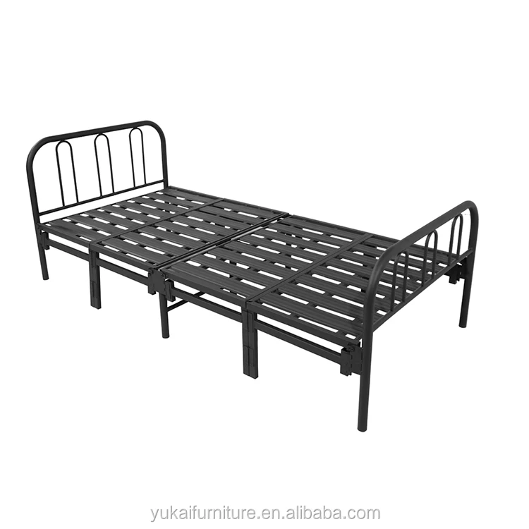 Cheap Folding Metal Bed Iron Frame Metal Bedroom Furniture For