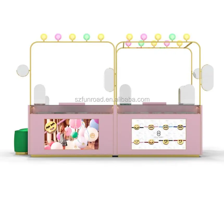 Commercial furniture Small Jewelry Display Kiosk Design jewelry display showcase with display stand