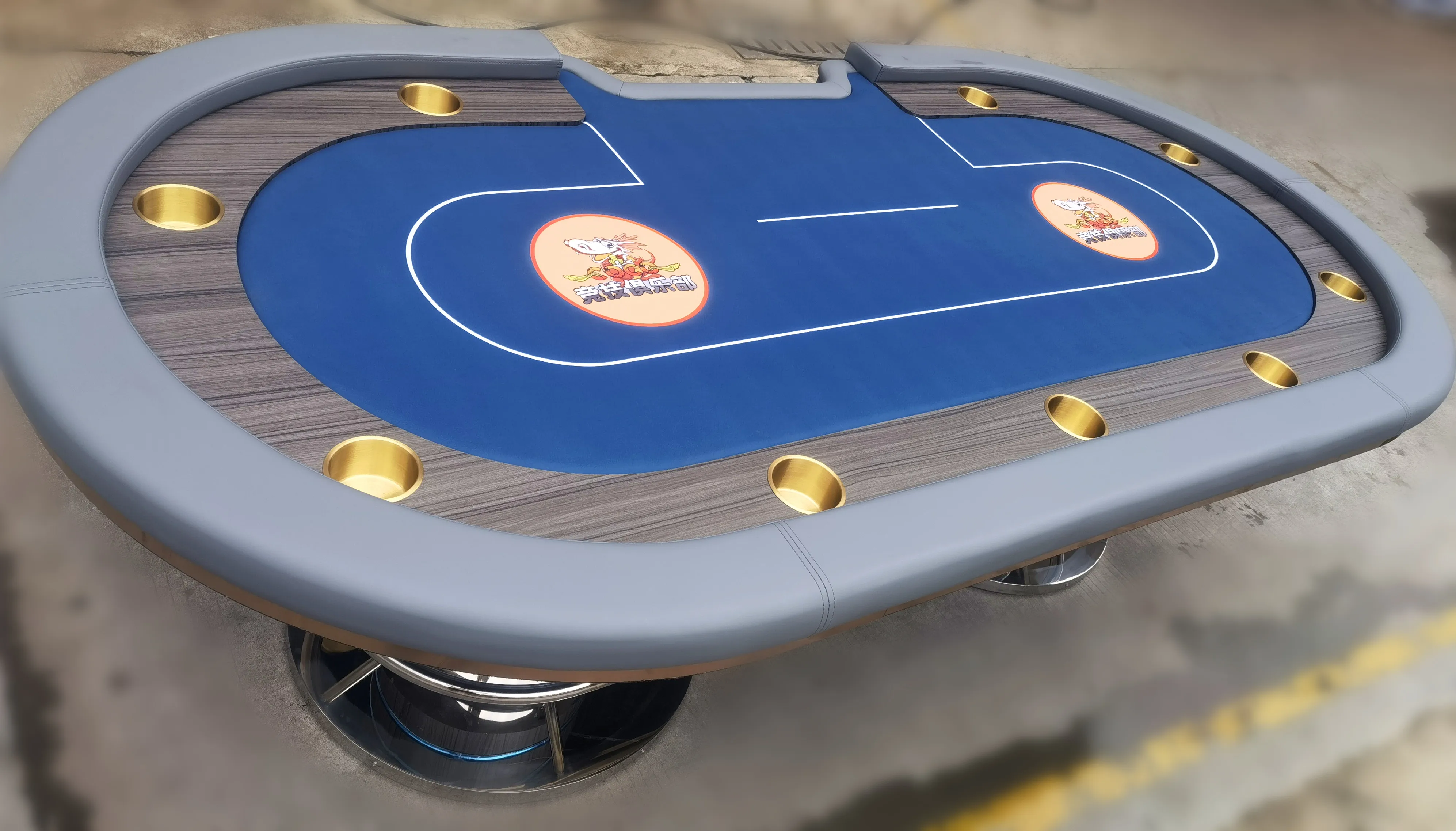 High Quality Solid Wooden Poker Table Good Feeling Gambling Table With