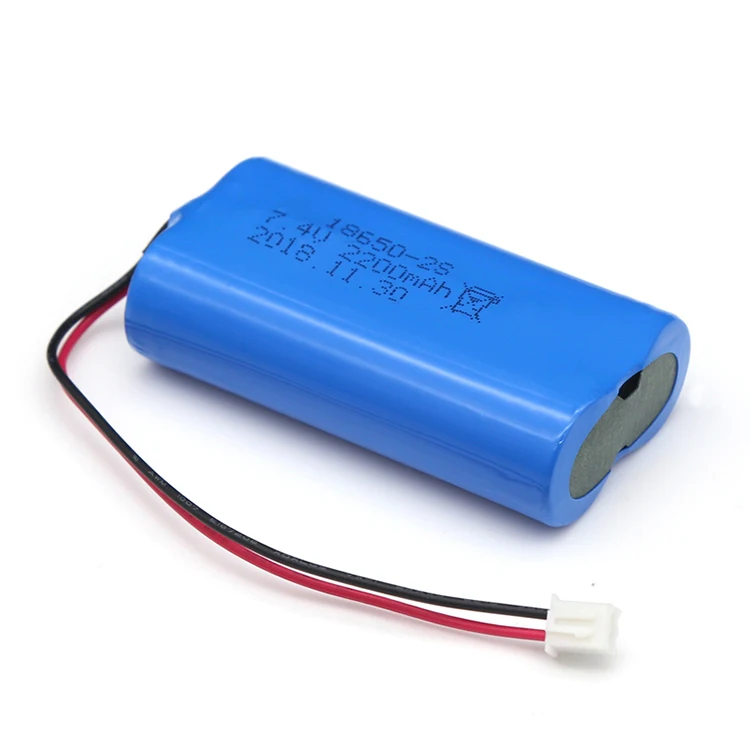 Customized 2s1p 7.4v 2200mah 18650 Li-ion Battery Pack 7.4v 18650 2s1p ...